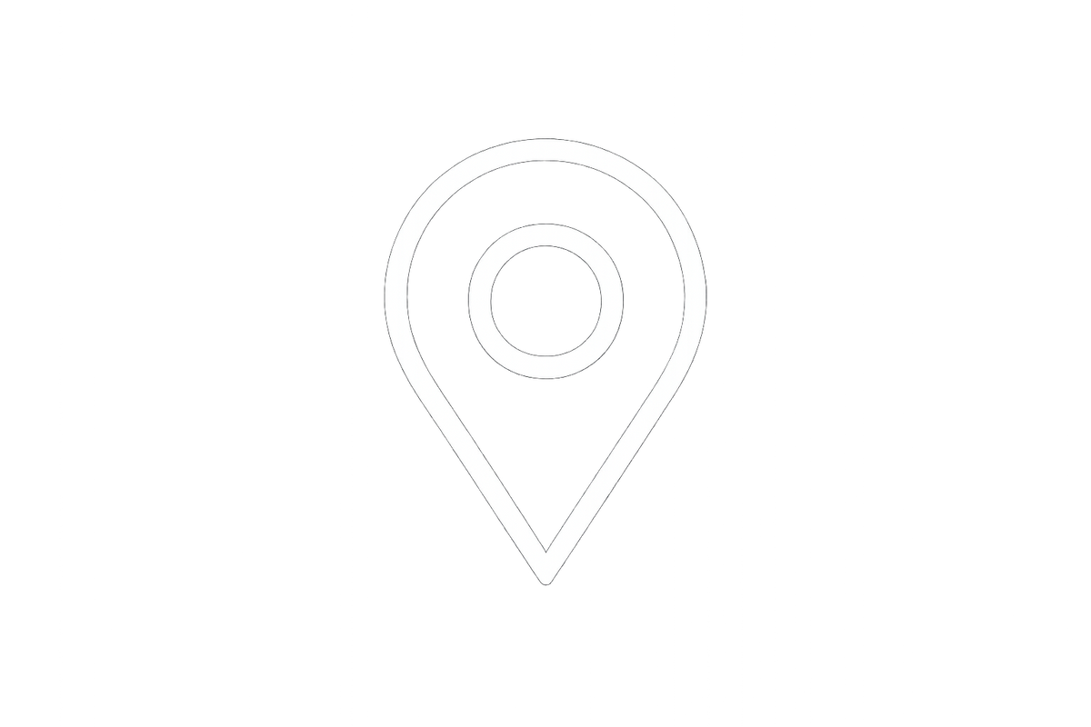 Location pin logo white color